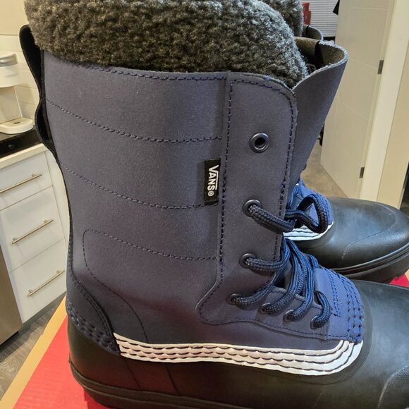Vans Standard Snow MTE Winter Boots WATERPROOF VN000D2DYA6 MENS 10 BLACK/NAVY - Picture 2 of 14